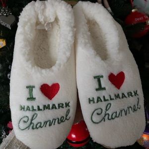 “ I Love Hallmark Channel” slippers fits size 5-7